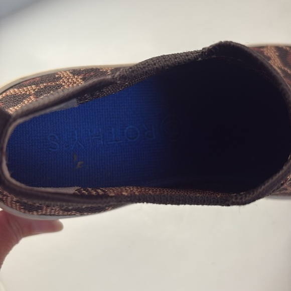 Rothy’s leopard animal print hi top sneaker chelsea boot wild cat slip on - Picture 15 of 16